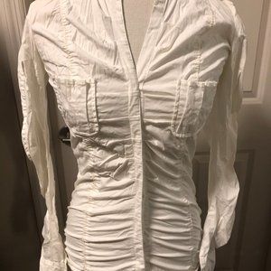 Lady Dutch Fancy White Dress Shirt